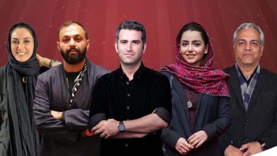 مهران مدیری، هدیه تهرانی، هوتن شکیبا، صابر ابر و نازنین بیاتی بازیگران سریال تاسیان